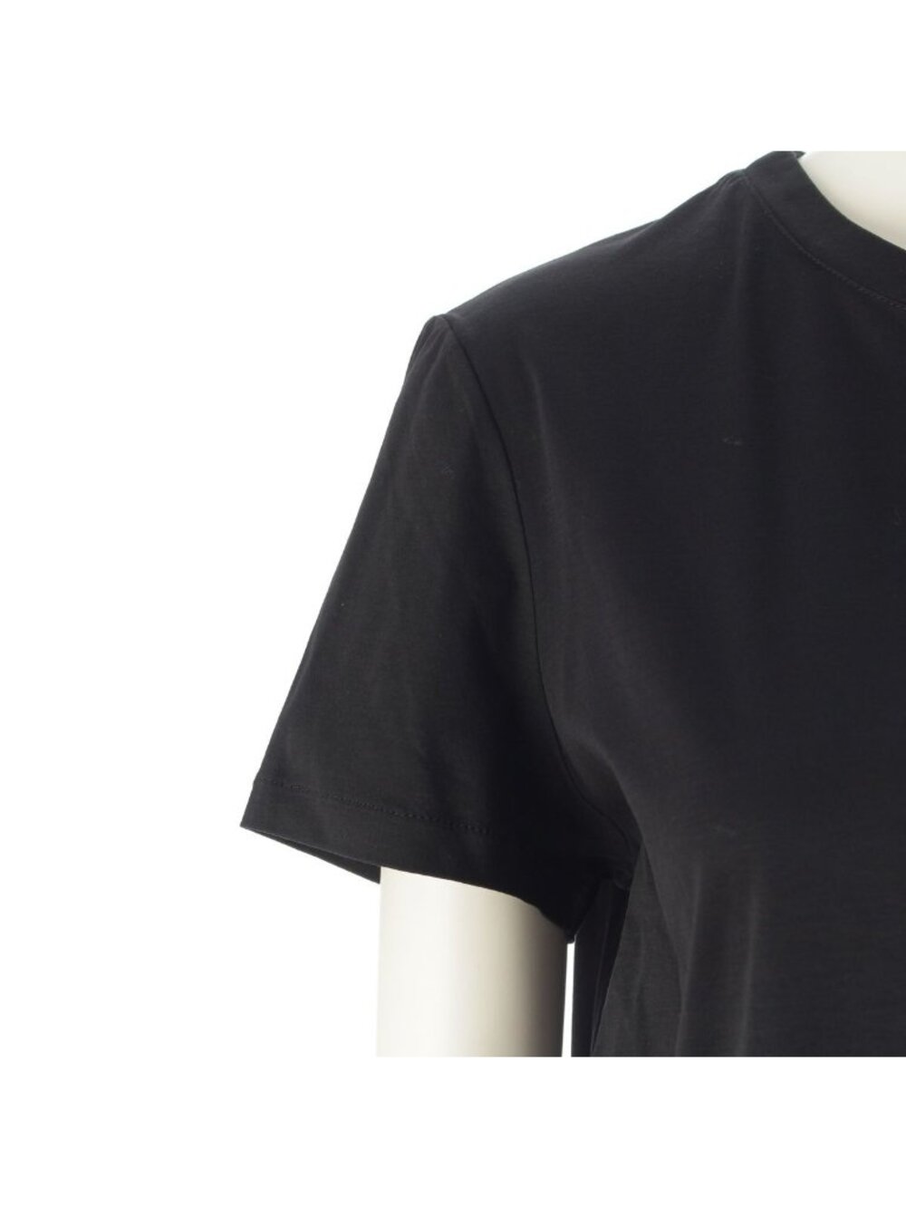 Chanel Cotton Top Back Coco Button Short Sleeve Dress Black - Picture 6 of 10